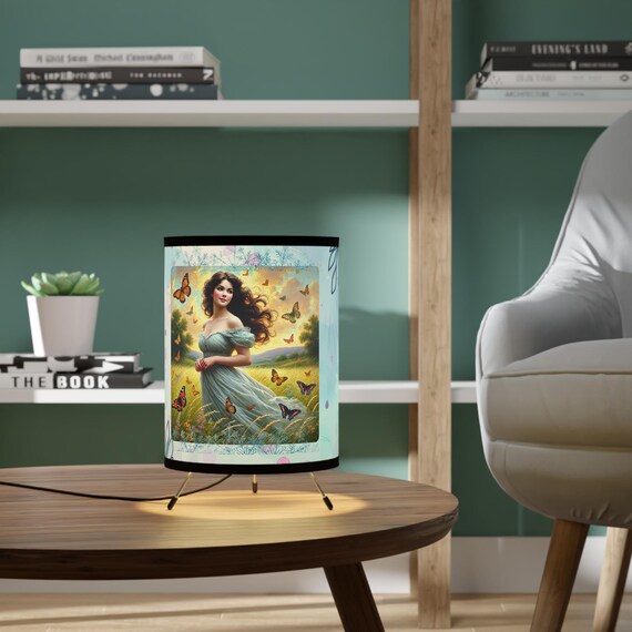 Butterfly Fantasy Art Lamp: Elegant Home Decor Night Light