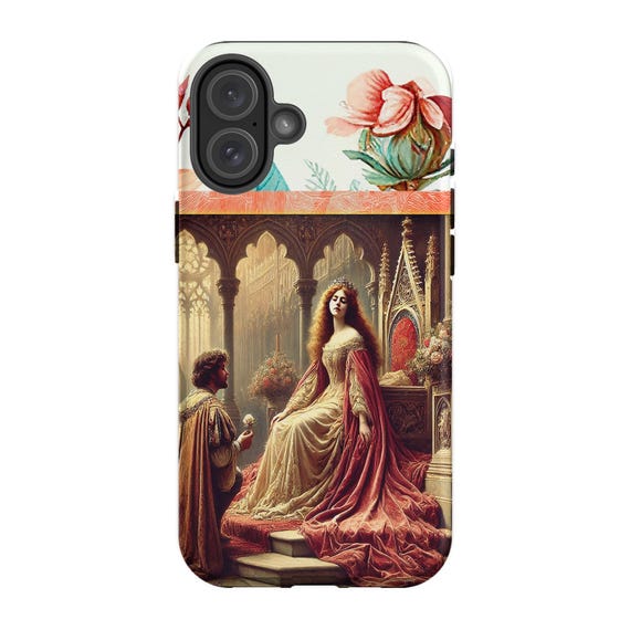 Renaissance Royal Romance iPhone 16 Plus Case: Medieval Fairytale Art