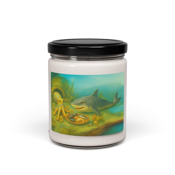 Lunch is Served Candle, Relaxing Home Decor, Gift for Her, Ocean Lover, Aromatherapy, Beach Vibes, Eco-Friendly Candles