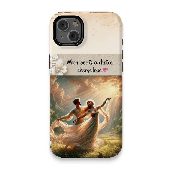 Artistic iPhone 14 Plus Case: Elegant Glossy Protective Cover