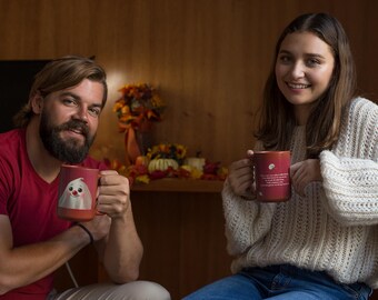 Whimsical Ghost Mug – The Ghost Called Red