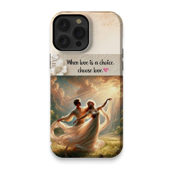 Romantic Love Quote iPhone 14 Pro Max Case: Couples Gift