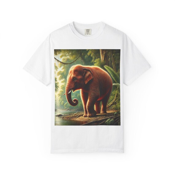 Elephant T-shirt: Comfort Colors Garment-Dyed Ring-Spun Cotton Tee