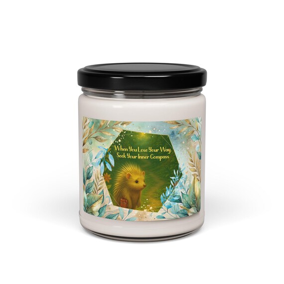 Scented Soy Candle, Inspirational Quote, Meditation Candle, Relaxation Gift, Aromatherapy Candle, Home Decor