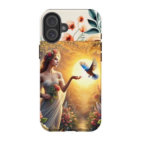 Floral iPhone 16 Plus Case: Artistic Elegant Protective Cover