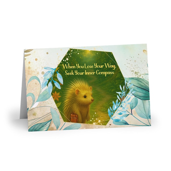 Greeting Cards, Inspirational Quote Nature-Lovers Card, Motivational Card, Encouragement Card, Blank Inside, Note Card Set, Stationery