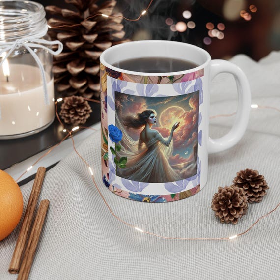 Ethereal Vintage Muse Ceramic Mug