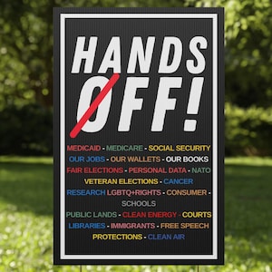 Political Garden Banner: Social Justice Protest Flag