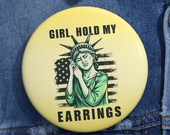 Custom Pin Buttons - Fun Statement Accessory, Unique Gift for Friends, Trendy Fashion Pin, Funny Badge, Celebration Favors
