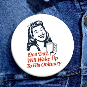 Anti-Trump Liberal Button: Political Activist Badge