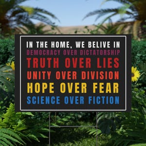 Political Yard Sign | Protest Decor for Activists | Anti-Billionaire Statement | People Over Profit | Progressive Social Justice Sign