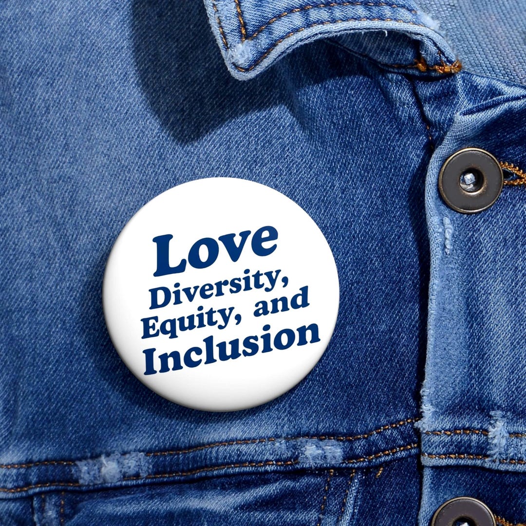 Love Diversity Inclusion Pin DEI Ally Equality Badge, Social Justice ...