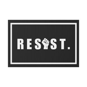 Double-Sided Resist Yard Sign | Protest Sign, Activism Decor, Political Statement | Values Sign, Liberal Yard Decoration, Garden Sign