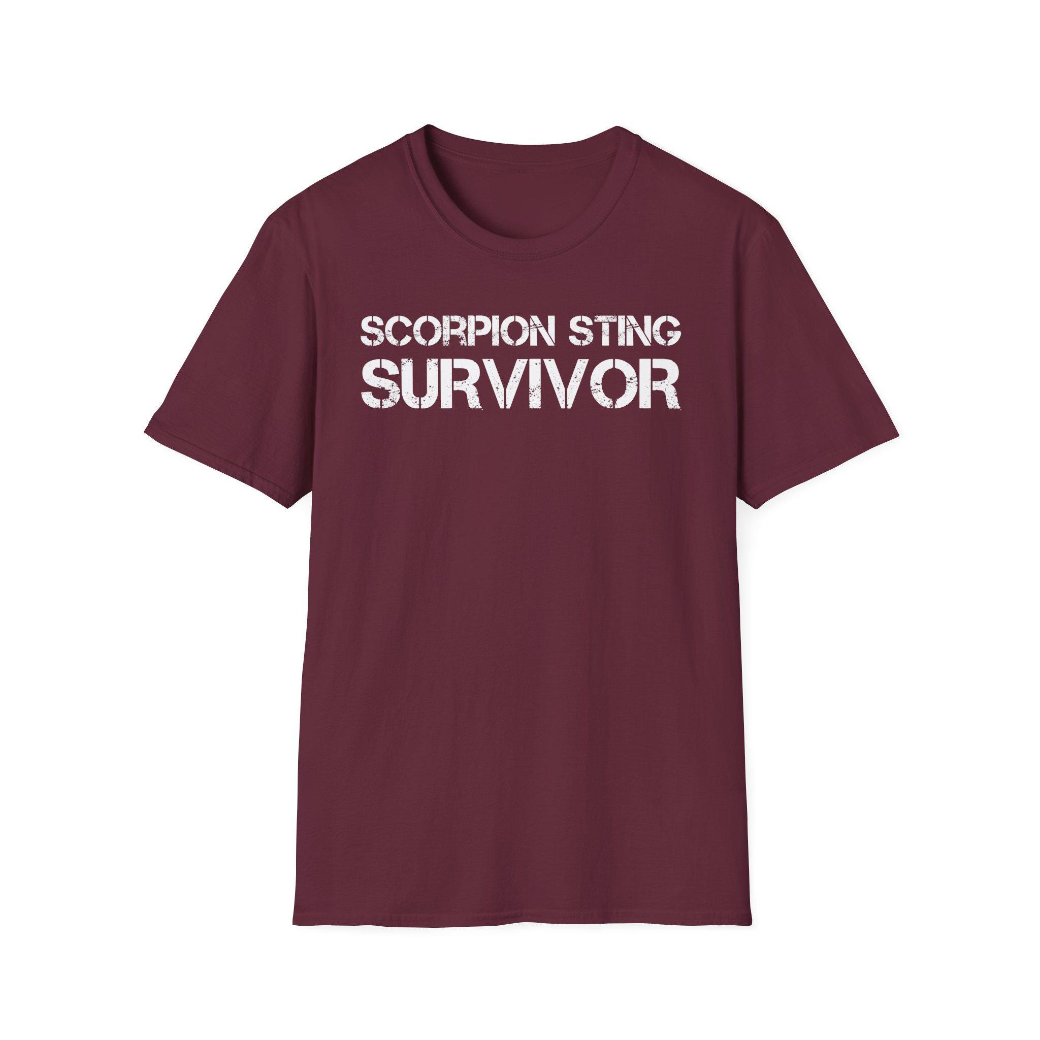 Scorpion Sting Survivor T-shirt. Allergic Reaction Awareness Tee 