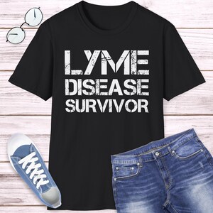 Lyme Disease Survivor T-Shirt. Allergic Reaction Awareness Tee Shirt. Tick Bite Awareness Gift, Get Well Soon