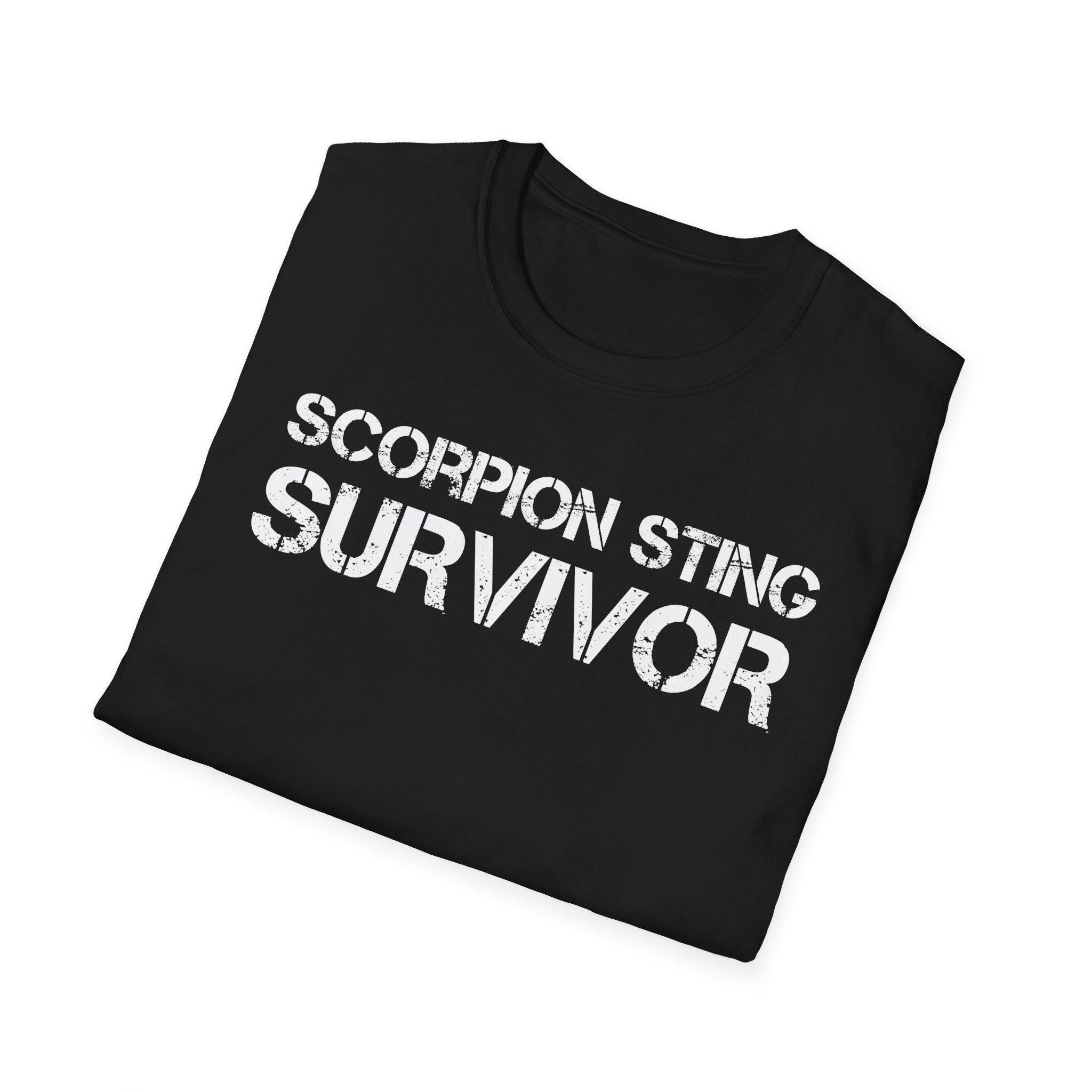Scorpion Sting Survivor T-shirt. Allergic Reaction Awareness Tee 