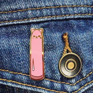 Cat Vibe Pin (Pink) | Hard Enamel Pin | Sex Positive Pin