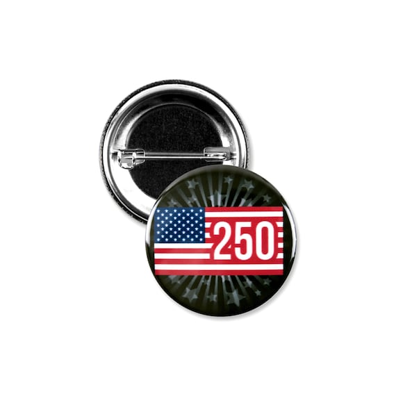 25個パック - アメリカ建国250周年記念 7月4日 500周年記念 ピンバッジ