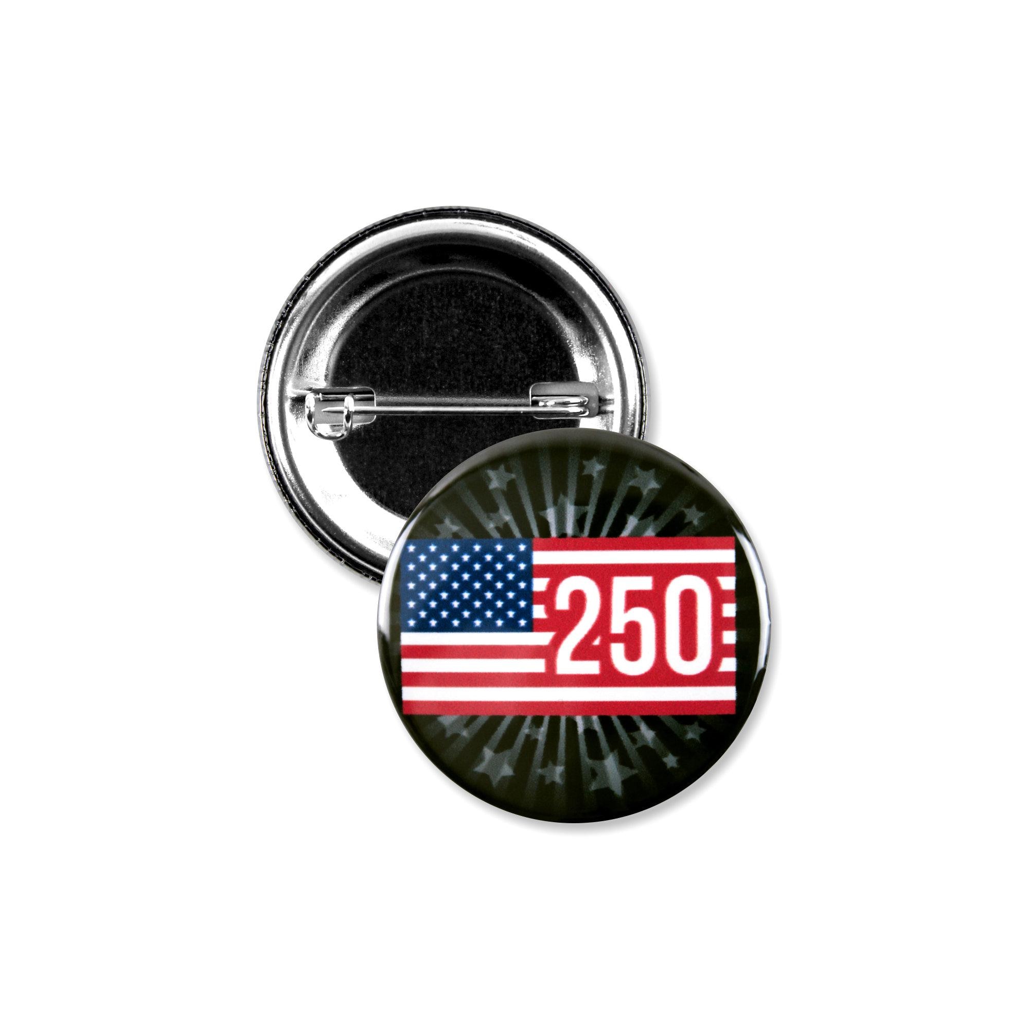 25個パック - アメリカ建国250周年記念 7月4日 500周年記念 ピンバッジ