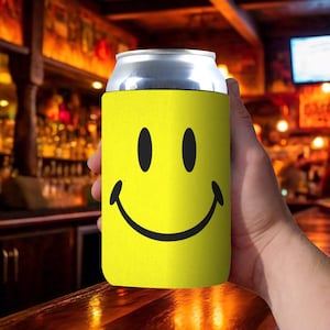 1 Pack - Classic Smiley Drink Cooler Sleeves