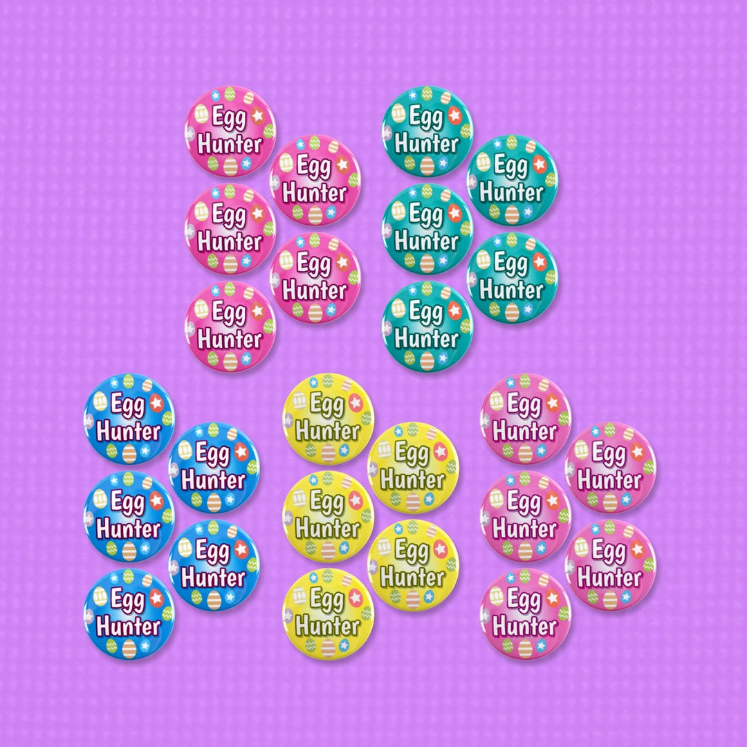 25 Pack - Easter Egg Hunt Celebration Pinback Buttons - 1.5 Inch - Etsy