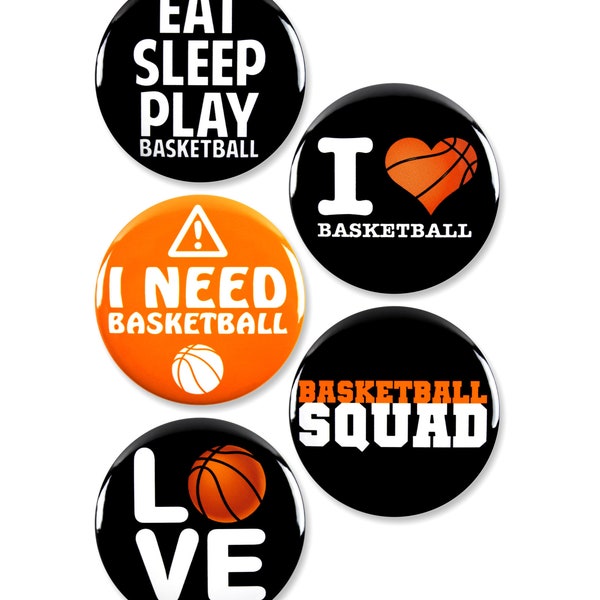 Basketball Buttons - Etsy