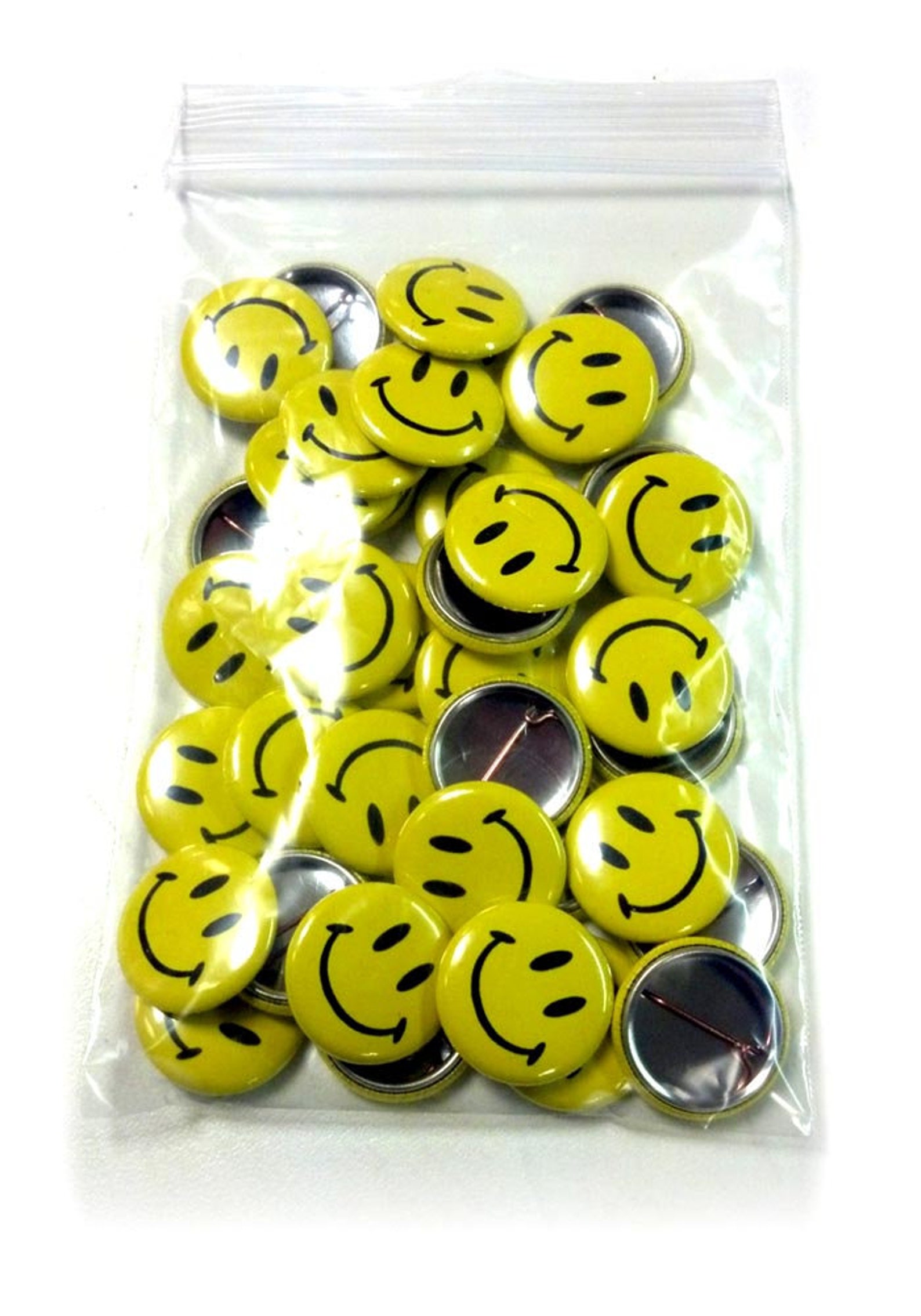 25 Pack Classic Smiley Face Pinback Buttons 1 Inch Round | Etsy