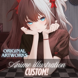 Custom Anime Art | Personalized Anime Portrait | OC Illustration | Manga Style Drawing
