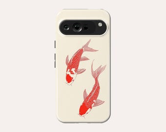 Japanese Koi Fish Phone Case Aesthetic Phone Cover Fit For Google Pixel 10 Pro XL 9A 9 Pro XL 8A 8 Pro 7 Pro 7A Pixel 6A 6 Pro