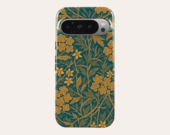 Vintage Floral Phone Case Floral Pattern Phone Cover Fit For Google Pixel 10 Pro XL 9A 9 Pro XL 8A 8 Pro 7 Pro 7A Pixel 6A 6 Pro