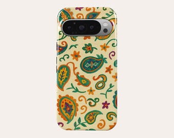 Vintage Floral Phone Case Cute Floral Pattern Phone Cover Fit For Google Pixel 10 Pro XL 9A 9 Pro XL 8A 8 Pro 7 Pro 7A Pixel 6 Pro 6A