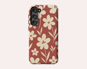 Wildflower Bloemen Telefoonhoesje Minimalistische Telefoon Cover Fit Voor Samsung Galaxy S25 S24 Plus S24 FE S23 Ultra 23 FE S23 Plus S20 FE Note 20