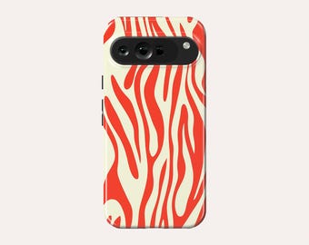 Funda de teléfono con diseño abstracto naranja, compatible con Google Pixel 10 Pro XL, 9A, 9 Pro XL, 8A, 8 Pro, 7 Pro, 7A, Pixel 6A y 6 Pro.