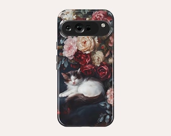 Cat Art Phone Case Cute Cat Phone Cover Fit For Google Pixel 10 Pro XL 9A 9 Pro XL 8A 8 Pro 7 Pro 7A Pixel 6A 6 Pro