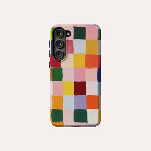 Aesthetic Checkered Phone Case Checkerboard Phone Cover Fit For Samsung Galaxy S25 S24 Plus S24 FE S23 Ultra 23 FE S23 Plus S20 FE Note 20