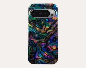 Bunte Perle Print Handytasche Schillernde Perlmutt Handyhülle Fit für Google Pixel 10 Pro XL 9A 9 Pro XL 8A 8 Pro 7A Pixel 6A 6 Pro