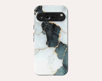 Dark Green Marble Phone Case Marble Phone Cover Fit For Google Pixel 10 Pro XL 9A 9 Pro XL 8A 8 Pro 7 Pro 7A Pixel 6A 6 Pro