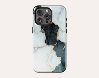 Dark Green Marble Phone Case MagSafe Phone Cover Fit For iPhone 17 Pro Max 16 Pro Max 15 14 13 Pro 12 11 Pro XS XR 7 8 Plus