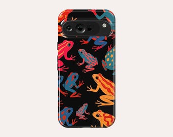 Funky Frogs Phone Case Aesthetic Frogs Phone Cover Fit For Google Pixel 10 Pro XL 9A 9 Pro XL 8A 8 Pro 7 Pro 7A Pixel 6A 6 Pro