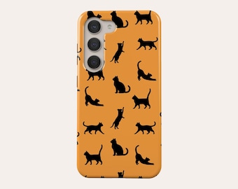 Zwarte Kat Telefoon Geval Leuke Kat Minnaar Telefoon Cover Fit Voor Samsung Galaxy S25 S24 Plus S24 FE S23 Ultra 23 FE S23 Plus S20 FE Note 20