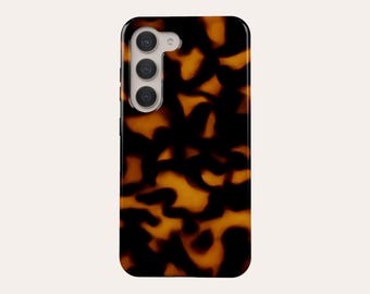 Dark Tortoise Shell Phone Case Tortoise Shell Phone Cover Fit For Samsung Galaxy S25 S24 Plus S24 FE S23 23 FE S23 Plus S20 FE Note 20