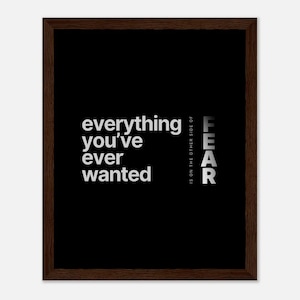 Motivierende Wandkunst, Motivationsposter, Inspirierende Wandkunst, Inspirierende Zitate, Gerahmte Bürodekor Wandkunst, Wand Kunst Druck