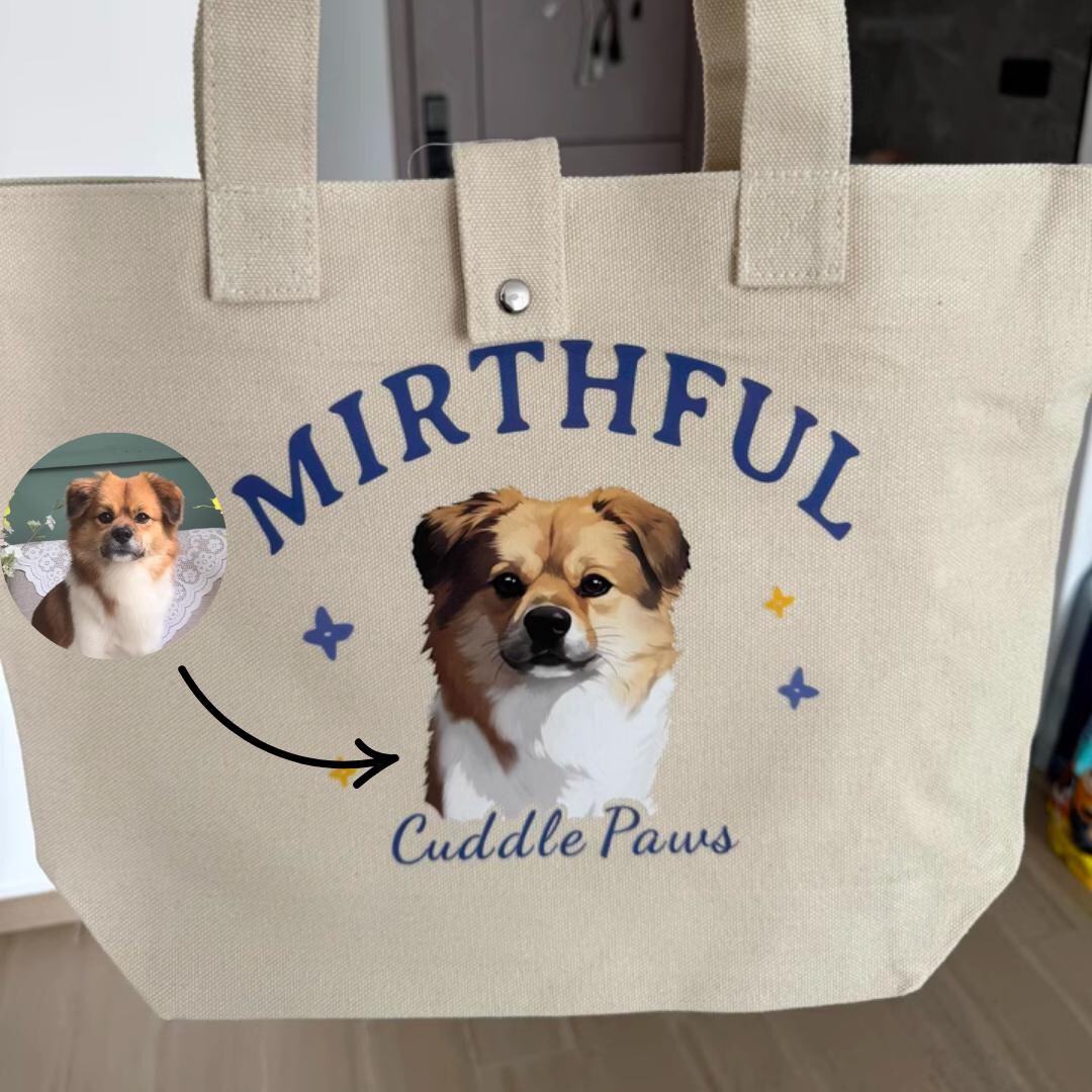 Pet Tote, I Can And I Will Tote, Dog Lover Gifts, Paw Print Library :D