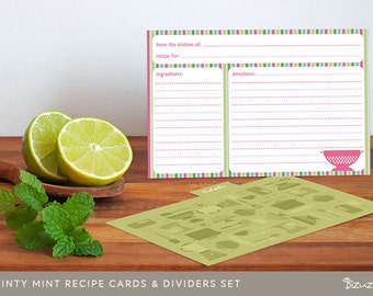 printable recipe binder set editable pdf cookbook recipe etsy