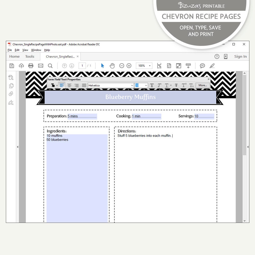Recipe Binder Pages Printable and Customizable DIY Templates Etsy