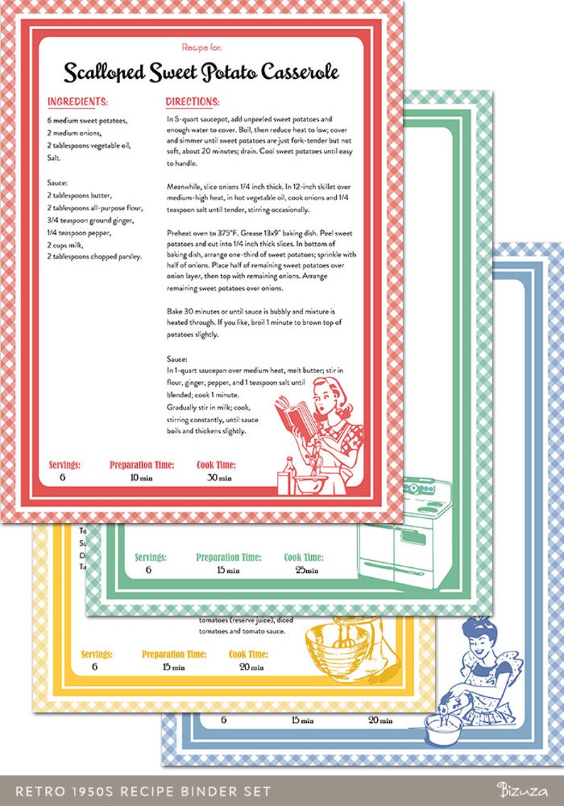 Instant Download Editable Pdf Printable Recipe Pages Retro 1950s Style Recipe Book Binder Set Recipe Cards Paper Party Supplies Kientructhanhdat Com Instant Download Editable Pdf Printable Recipe Pages Retro 1950s Style Recipe Book Binder Set Recipe Cards Paper Party Supplies Kientructhanhdat Com