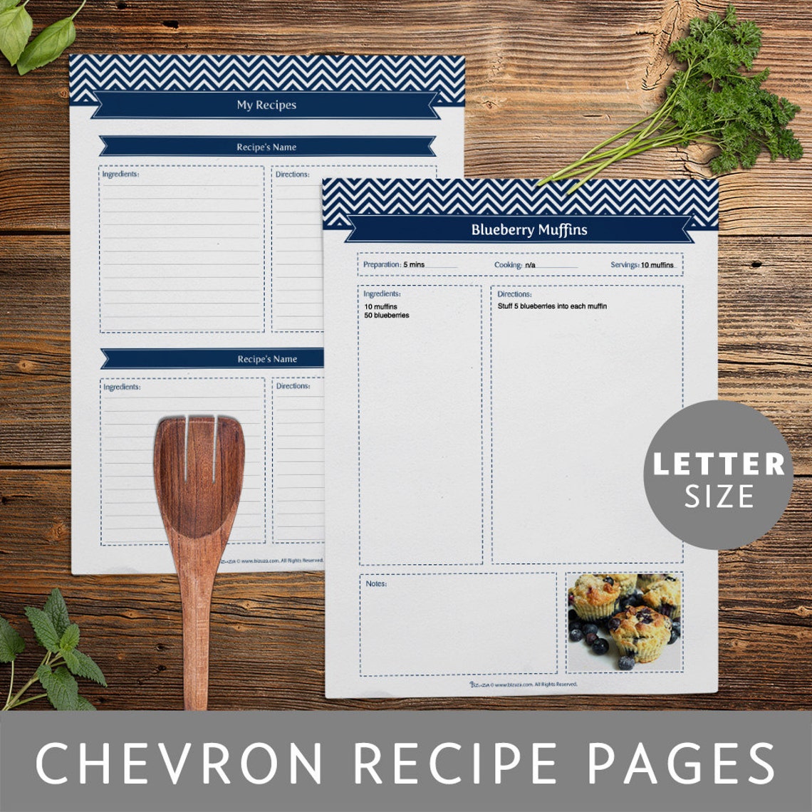 Recipe Binder Pages Printable and Customizable DIY Templates Etsy