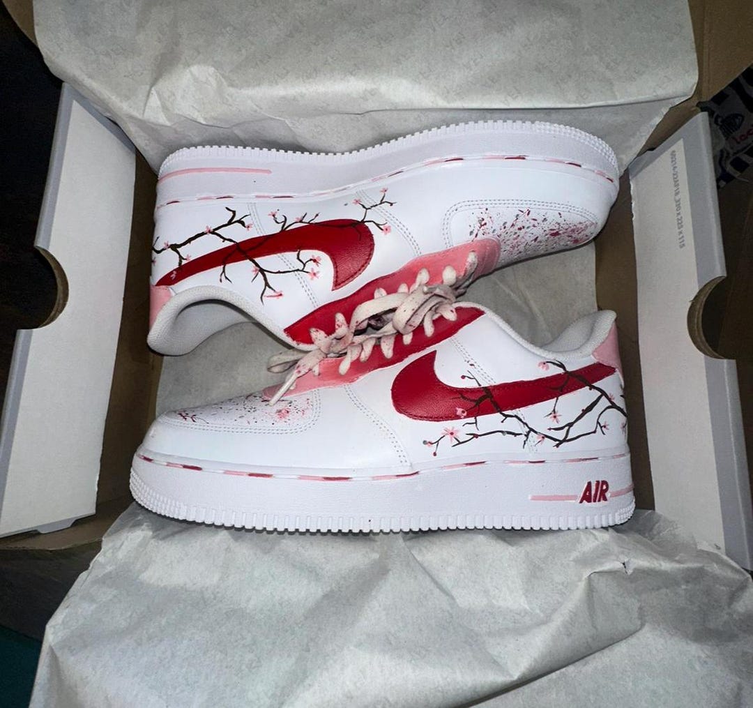 custom af1 cherry blossom