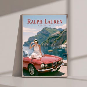 Fashion Magazine Poster, Vintage Fashion Magazine Poster, Retro Fashion Canvas Art, Luxury Fashion Print, Summer Collection