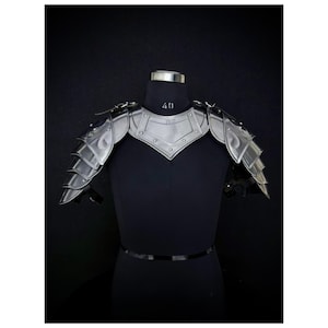 Medieval Knight Gorget & Pauldron Set: 20-Gauge Steel LARP Armor